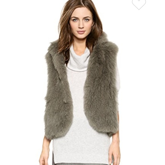 ‘Georgian Hanalee Fur Vest' by Vince - Picture 1 of 7